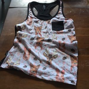 Hipster animal tank top